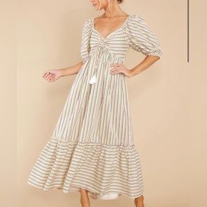 Stripe Midi Dress